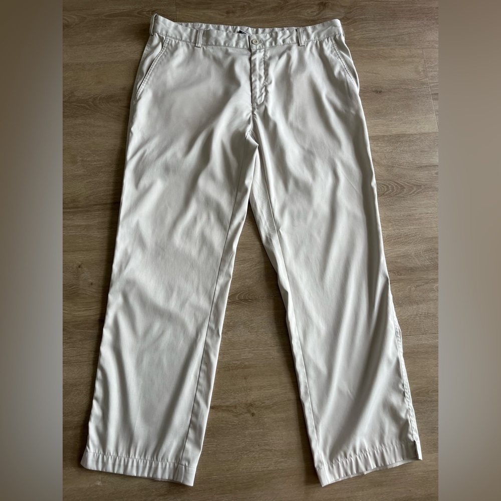 Nike Golf Pants Mens 36 x 30 Khaki Dri Fit Performance Stretch
